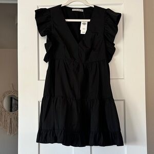 Abercrombie & Fitch Black V-Neck Dress